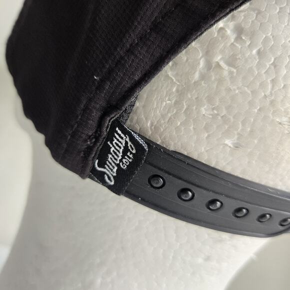 Sunday Golf Crushable‎ Golf Adjustable Black Hat “Fore The Weekend” Rope - Picture 5 of 9